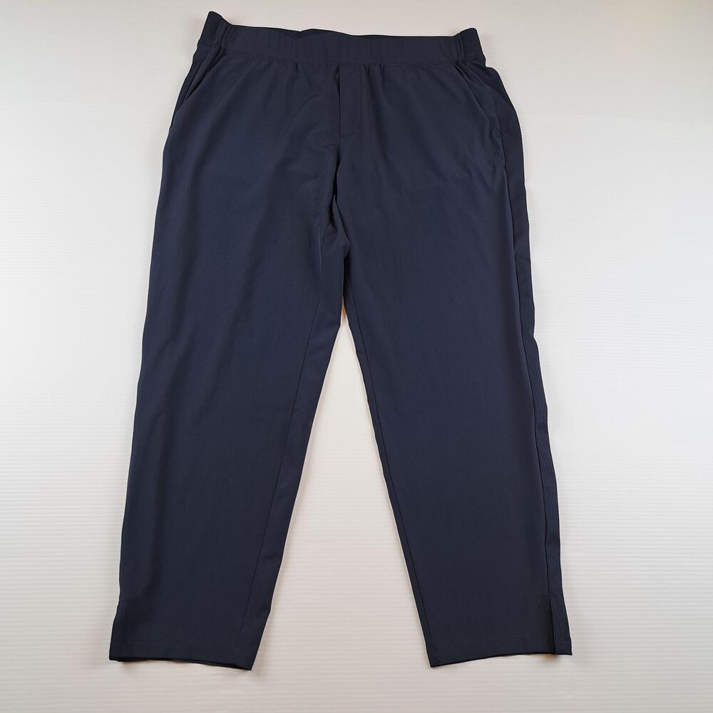 Quince Pants Women Large Navy Performance Tech Ankle Pull On Commuter Travel